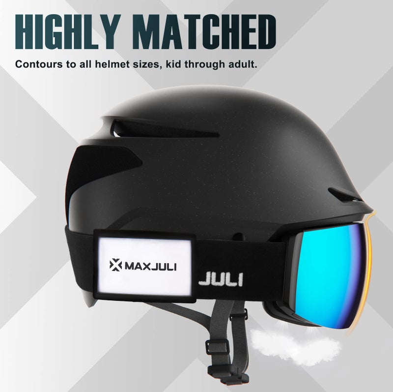 MAXJULI Ski Goggles Pass Holder (White) - Image 3